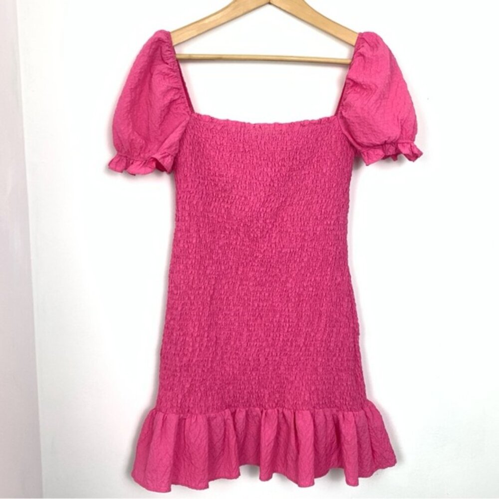 **NOT FOR SALE** Zara Pink Smocked Mini Dress - Picture 5 of 9